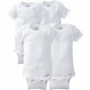 Gerber® 4-Pack Toddler White Short Sleeve Onesies® Bodysuits BabyPreemie - 24M