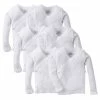 Gerber® BabyPreemie - 24M 6-Pack Baby White Long-Sleeve Side-Snap Mitten-Cuff Shirts