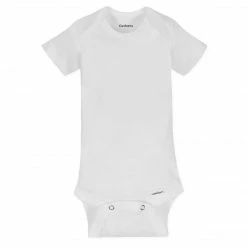 Gerber® 5-Pack White Organic Short-Sleeve Onesies® Bodysuits