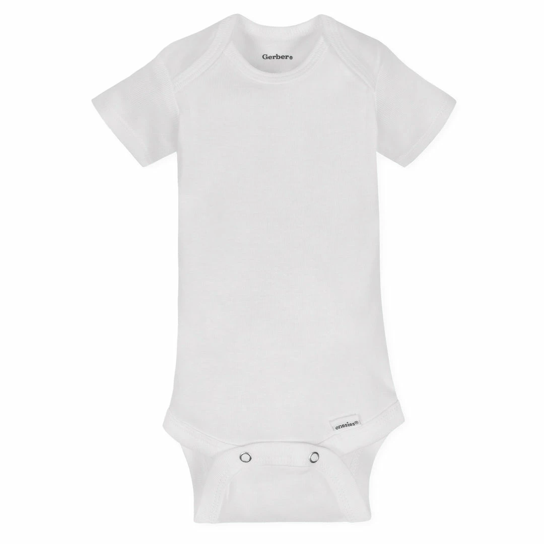 Coupon ✨ Gerber® 5-Pack White Organic Short-Sleeve Onesies® Bodysuits 🌟 2 Gerber® 5-Pack White Organic Short-Sleeve Onesies® Bodysuits