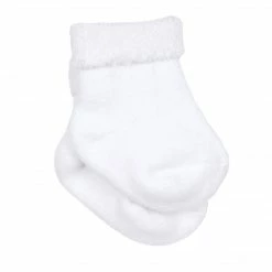 Gerber® BabyPreemie - 24M 8-Pack White Organic Wiggle Proof® Bootie Socks