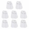 Gerber® 8-Pack White Jersey Wiggle Proof® No Show Socks