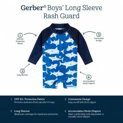 Gerber® Baby & Toddler Boys Shark Zone Rash Guard See What's New
