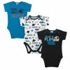 NFL Panthers Baby Boys 3-Pack Short Sleeve Bodysuit
