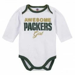 NFL Baby Girls Green Bay Packers 3-Piece Bodysuit, Pant, And Cap Set