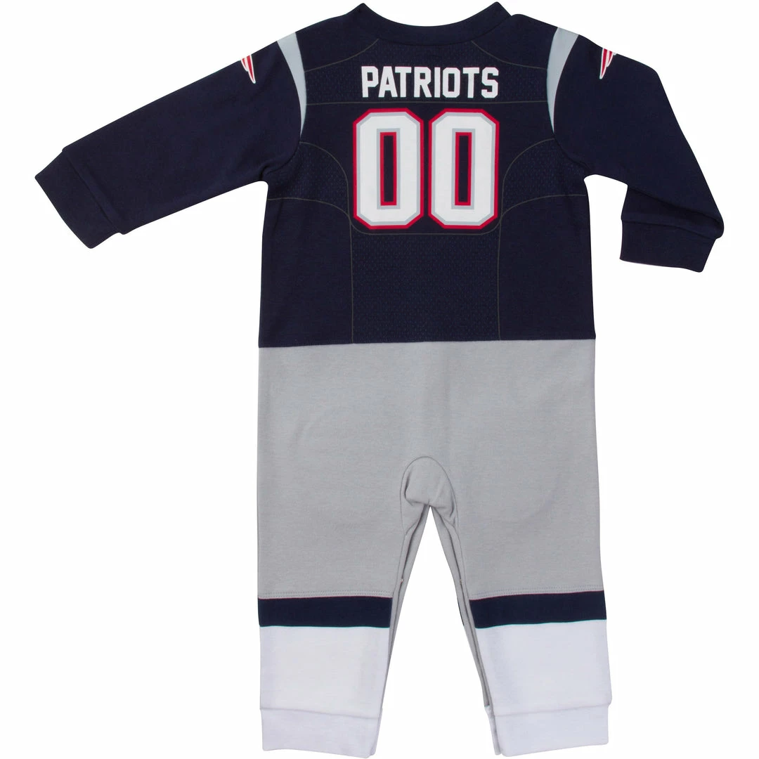 New 🌟 NFL New England Patriots Baby Boys Footysuit 🌟 2 NFL New England Patriots Baby Boys Footysuit