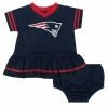 NFL Baby Girls New England Patriots Cheerleader Dress And Panty Set