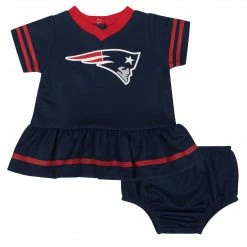 NFL Baby Girls New England Patriots Cheerleader Dress And Panty Set