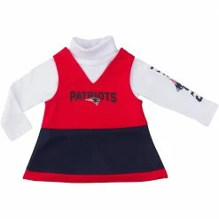 NFL Patriots Girls Long Sleeve Jumper Set BabyPreemie - 24M