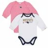 NFL Baby Girls New England Patriots Long Sleeve Bodysuit, 2-pack 