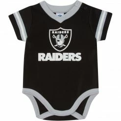 NFL Las Vegas Raiders Baby Boys Jersey Short Sleeve Bodysuit
