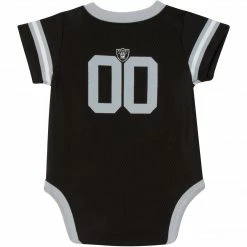 NFL Las Vegas Raiders Baby Boys Jersey Short Sleeve Bodysuit