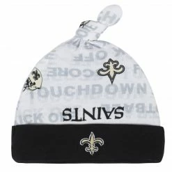 NFL Baby Boys 3-Piece New Orleans Saints Bodysuit, Gown, And Cap Set