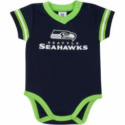 NFL Seahawks Baby Boy Jersey Bodysuit BabyPreemie - 24M