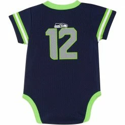 NFL Seahawks Baby Boy Jersey Bodysuit BabyPreemie - 24M