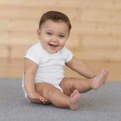 Gerber® 15-Pack Grow-With-Me White Short Sleeve Onesies® Bodysuit Assorted Size Set BabyPreemie - 24M