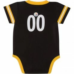 NFL Baby Boys Pittsburgh Steelers Short Sleeve Jersey Bodysuit