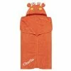 Just Born By Gerber® Swimwear Embroidered Orange Crab Hooded Towel
