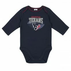 NFL Baby Boys Houston Texans Long Sleeve Bodysuit, 2-pack 