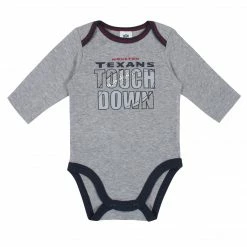 NFL Baby Boys Houston Texans Long Sleeve Bodysuit, 2-pack 