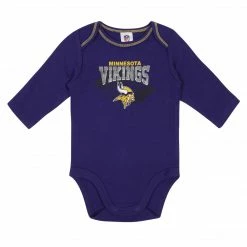 Buy ❤️ NFL Baby Boys Minnesota Vikings Long Sleeve Bodysuit, 2-pack ⌛ 5 NFL Baby Boys Minnesota Vikings Long Sleeve Bodysuit, 2-pack