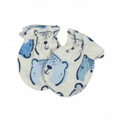 Gerber® BabyPreemie - 24M 4-Pack Organic Baby Boys Teddy Mittens