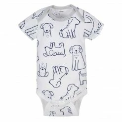 BabyPreemie - 24M 8-Pack Baby Boy Short Sleeve Puppy Onesies® Brand Bodysuits