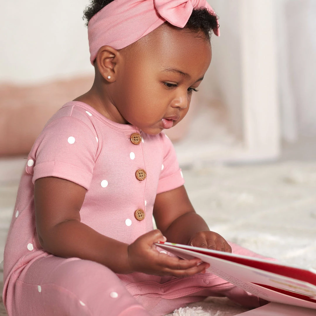 Deals 🎁 Gerber® See What's New 2-Pack Baby 👧 Girls Floral & Dots Short Sleeve Rompers 😉 3 Gerber® See What's New 2-Pack Baby Girls Floral & Dots Short Sleeve Rompers