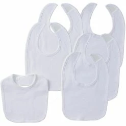 Gerber® 6-Pack White Dribbler Bibs BabyPreemie - 24M