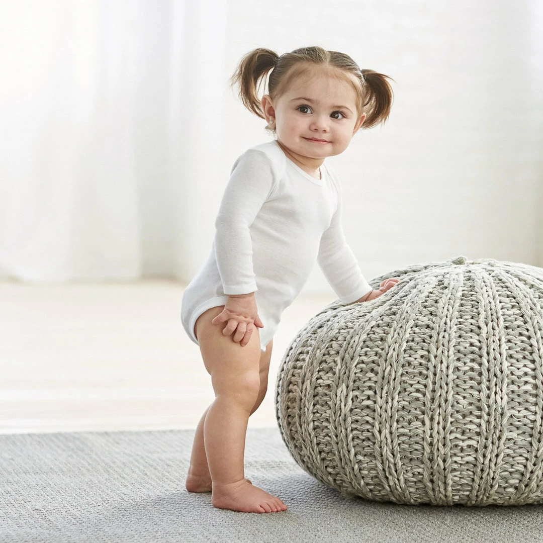 Budget 🧨 Gerber® 3-Pack White Long Sleeve Onesies® Bodysuits 🛒 4 Gerber® 3-Pack White Long Sleeve Onesies® Bodysuits