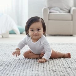 BabyPreemie - 24M 8-Pack Baby Neutral White Long & Short Sleeve Onesies® Brand Bodysuits