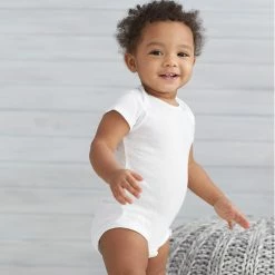 Gerber® 4-Pack Toddler White Short Sleeve Onesies® Bodysuits BabyPreemie - 24M