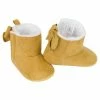 Gerber® Baby Girls Taupe Bow Faux Suede Boots