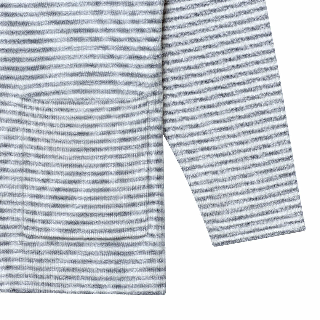 Brand new ❤️ Gerber® Kids Infant & Toddler Boys Gray Heather Striped Sweater With Pocket 🔔 4 Gerber® Kids Infant & Toddler Boys Gray Heather Striped Sweater With Pocket