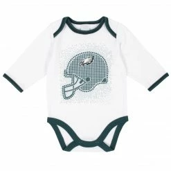 NFL Philadelphia Eagles 3-Piece Baby Boys Bodysuit, Pant, And Cap Set