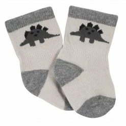 Gerber® BabyPreemie - 24M 6-Pack Baby Boys Dino Wiggle Proof® Jersey Crew Socks