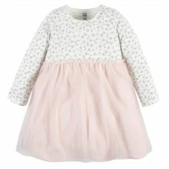 Gerber® BabyPreemie - 24M Baby & Toddler Girls Purrfectly Cute Long Sleeve Tulle Dress