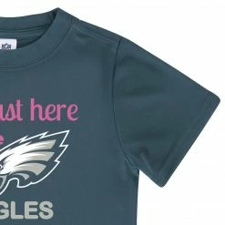NFL Toddler2T - 5T Philadelphia Eagles Girls Short Sleeve Tee Shirt