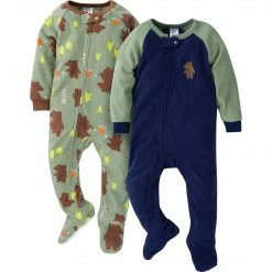 Gerber® BabyPreemie - 24M 2-Pack Baby & Toddler Boys Bears Fleece Pajamas