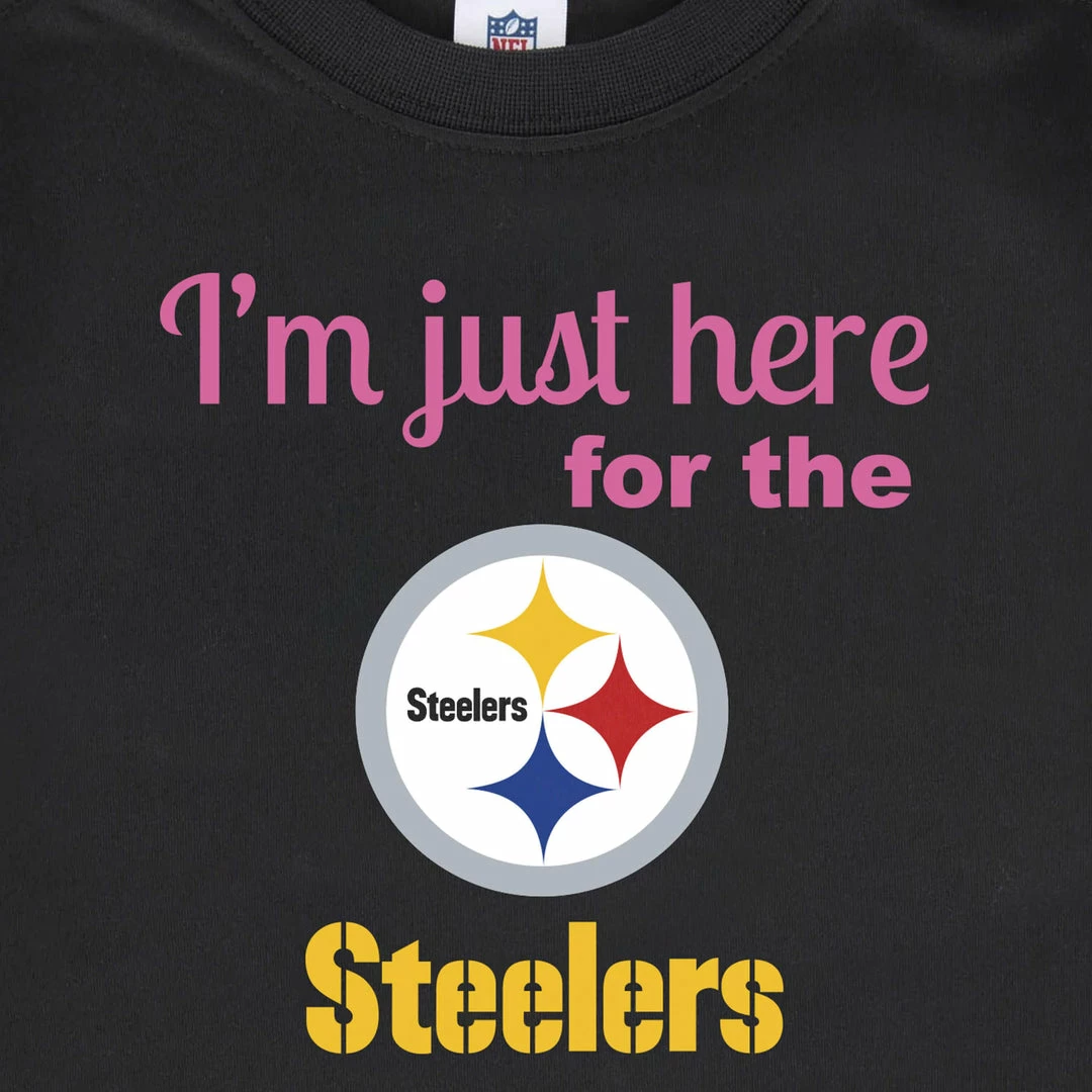 Hot Sale โจ NFL Pittsburgh Steelers ๐ง Girls Short Sleeve Tee ๐ Shirt ๐ 2 NFL Pittsburgh Steelers Girls Short Sleeve Tee Shirt