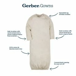 Gerber® 2-Pack Baby Boys Fox Gowns