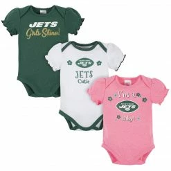 NFL BabyPreemie - 24M New York Jets Baby Girls Short Sleeve Bodysuits