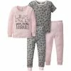 Gerber® 4-Piece Infant & Toddler Girls Leopard Snug Fit Cotton Pajamas BabyPreemie - 24M