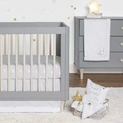 Brand new 🎉 Just Born By Gerber® 3-Piece Baby Neutral Sparkle Fitted Crib Sheets & Crib 👗 Skirt Set ⌛ 15 Just Born By Gerber® 3-Piece Baby Neutral Sparkle Fitted Crib Sheets & Crib Skirt Set