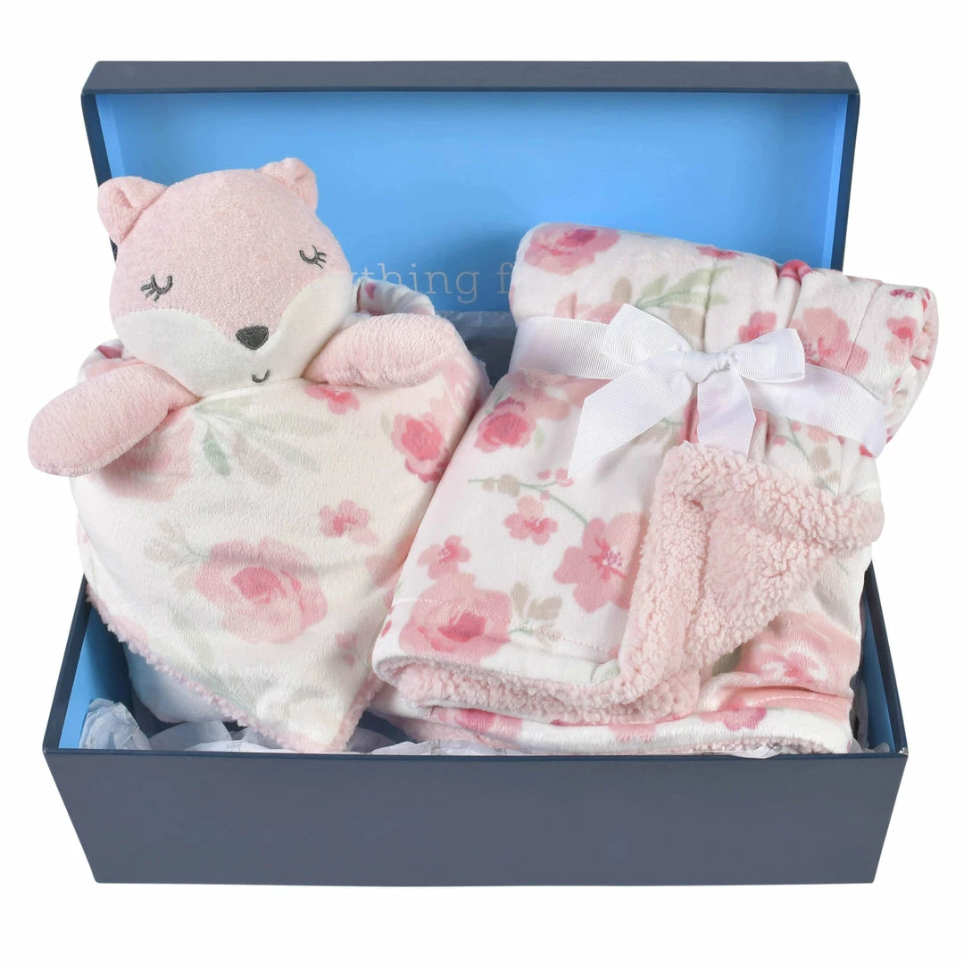 Budget 🔔 Gerber® 2-Piece Baby & Toddler 👧 Girls Fox Blanket & Security Blanket Set 💯 1 Gerber® 2-Piece Baby & Toddler Girls Fox Blanket & Security Blanket Set