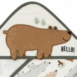 Gerber® Bath 4-Piece Boys Bear Hooded Towel & Washcloth Set