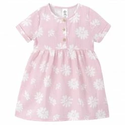 Gerber® Kids Infant & Toddler Girls Pink Floral Gauze Dress BabyPreemie - 24M