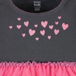 Gerber® BabyPreemie - 24M Baby & Toddler Girls Pink A Dots Long Sleeve Tulle Dress