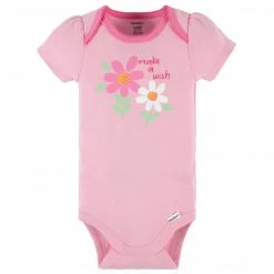 Gerber® 4-Piece Baby Girls Summer Blossom Onesies® Bodysuit, Tee, Skort & Pant Set See What's New