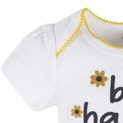 Gerber® 4-Piece Baby Girls Bee Garden Onesies® Bodysuit, Tee, Skort & Pant Set See What's New